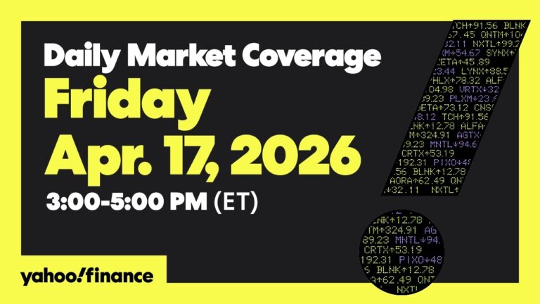 Daily Market Coverage Apr. 17, 2026 3PM-5PM (ET)  | Yahoo Finance